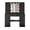 Black-B, variant on ELYKEN Makeup Vanity Desk with LED Mirror, 8 Drawers, 78"W, White