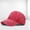 Red, variant on Men's Washed Distressed Cotton Baseball Cap Dad Hat Solid Color Ripped Vintage Casual Outdoor Caps Yellow