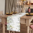 thumbnail image 2 of Table Runners 70 Inches Long Dress Scarves, Eucalyptus Farmhouse Coffee/Dining/Kitchen Table Decor, Holiday Table Runner, Sage Green Botanical Weeping Leaf 13x70 Inch, 2 of 9