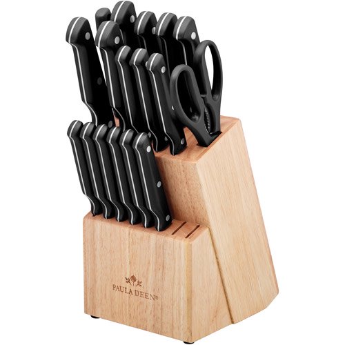 Paula Deen Cutlery Set With Wooden Block 20 Piece Walmart Com Walmart Com