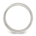 thumbnail image 3 of Auriga Fine Jewelry 925 Sterling Silver 8mm Polished Wedding Band Ring Size 7 for Women, 3 of 6