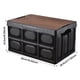 thumbnail image 4 of Toystoory Caja de almacenamiento plegable, organizador de camiones de plástico de 30L, portátil, grueso, para senderismo, pesca, contenedor de viaje con Mochilas de mochilero Negro Toystoory OD022507-02B, 4 of 6
