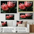 thumbnail image 4 of Designart "Tender Pink and Green Tulips" Floral Canvas Print, 4 of 5