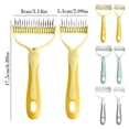 thumbnail image 3 of Blue Extra Wide Double Sided Pet Grooming Brush for Dogs & Cats, Dematting Comb & Undercoat Rake Effective Deshedding Tool Removes Loose Fur Tangles, 3 of 9