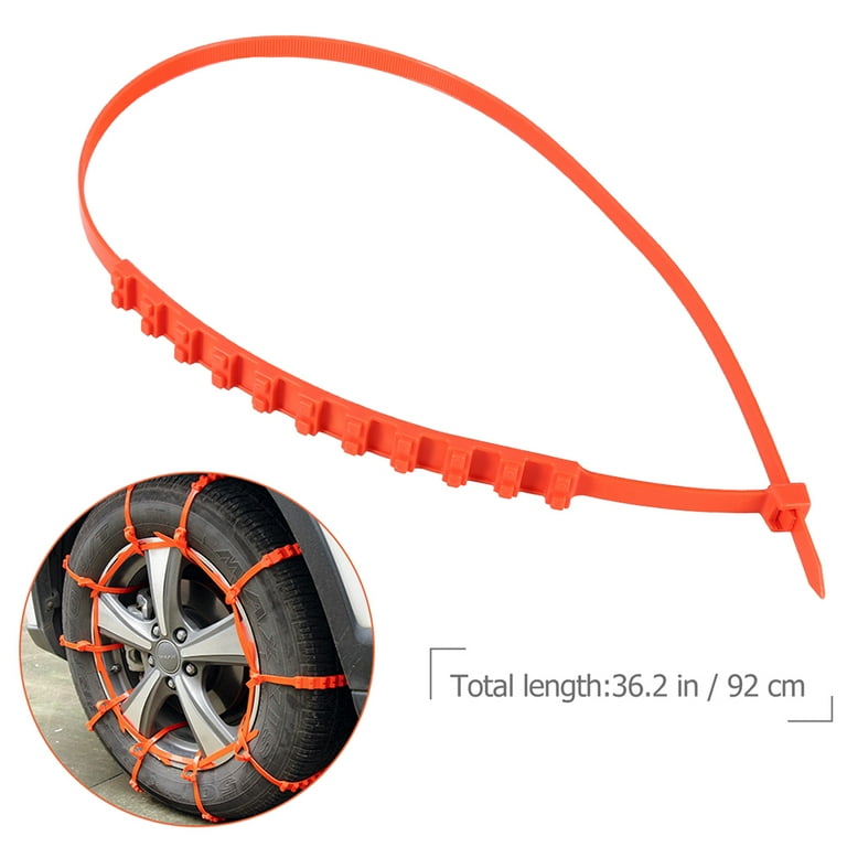 10pcs Tire Chains Set Flexible Nylon Automobile Anti-skid Mud Out