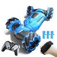 thumbnail image 1 of Labymos 2.4G Gesture-Sensing Remote Control Stunt Twister Car with Music, Lights, and Programming - Blue Triple Battery Edition, Dual Remote, Color Box Packaging, 1 of 6