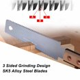 thumbnail image 3 of Cutting Pull Saw, Bamboo Joint Design Log Handle Flush Cut Saw  for Handcraft, 3 of 8