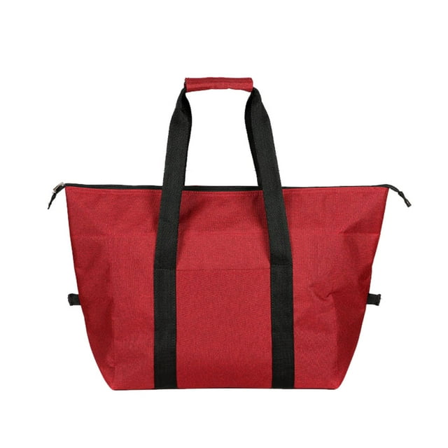 VONKY Enjoy Picnics Anywhere Foldable And Durable Picnic Cooler Bag Easy To Clean red large