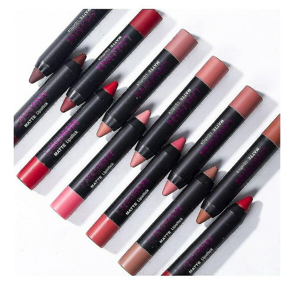 Set de maquillaje, bases y correctores, 12 unidades, lápiz labial impermeable