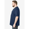 thumbnail image 3 of KingSize Men's Big & Tall Shrink-Less Lightweight V-Neck Pocket T-Shirt, 3 of 6