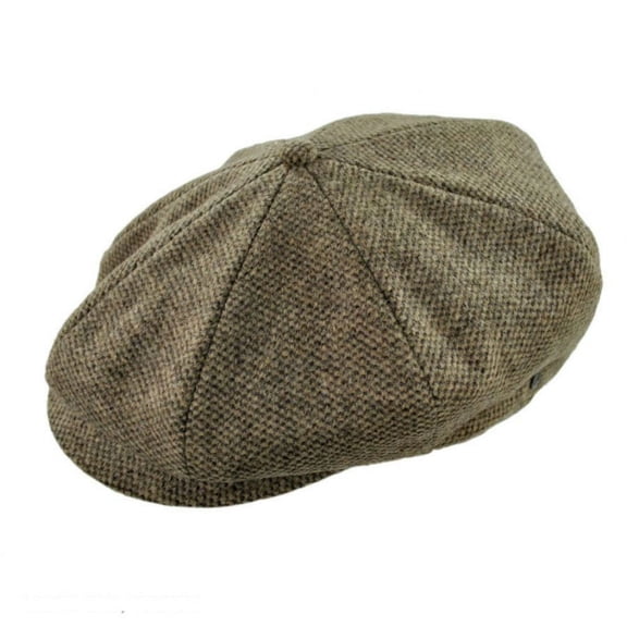 Gotham Wool Blend Newsboy Cap - S - Tan/Brown