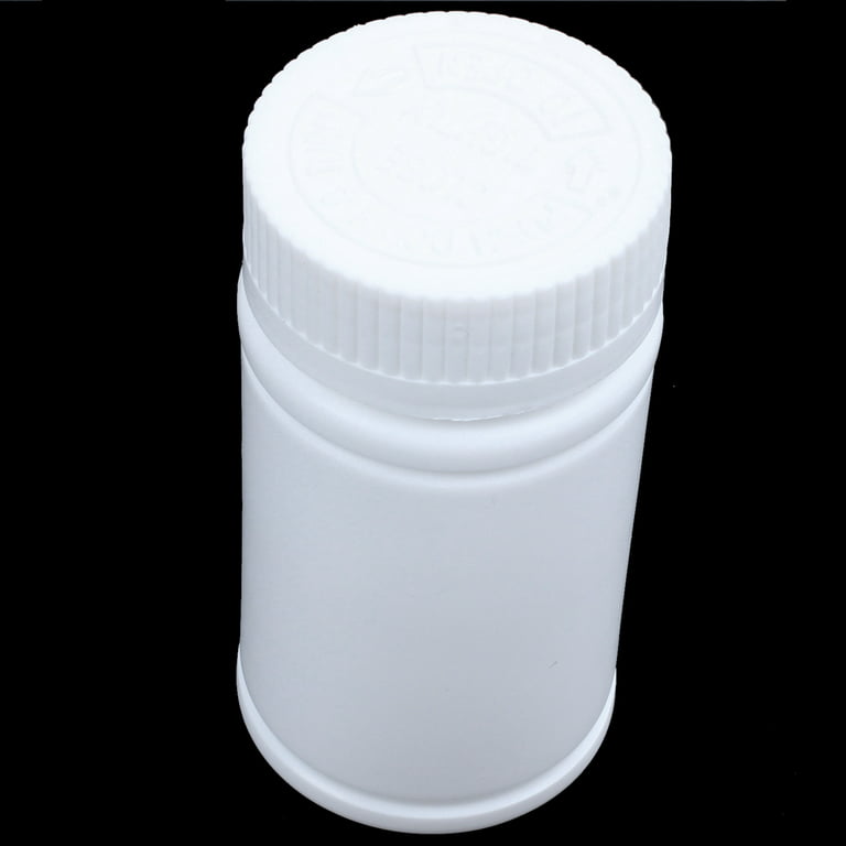 Plastic Empty Medicine Bottles Pill Container Holder 3pcs White