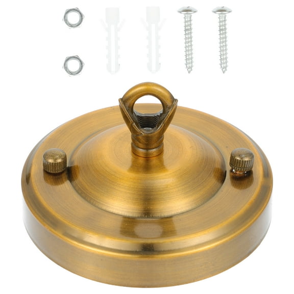 FRCOLOR chandelier canopy Ceiling Canopy Chandelier Canopy: Pendant Light Canopy Cover Plate with Chandelier Hook Chandelier Ceiling Plate Ceiling Base Plate 11cm,4.06"X4.06"X2.36"