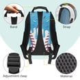thumbnail image 4 of Yuyamidu Blue Baseball Backpack for Boys Girls with Lunch Box Cute Bookbag and Lunch Bag Set for Kids Middle School Book Bag and Lunchbox Pencil Case Water Bottle Holder with Strap, 4 in 1, 4 of 8