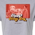 thumbnail image 3 of Friends - Happy Turkey Day - Juniors Cropped Cotton Blend T-Shirt, 3 of 5