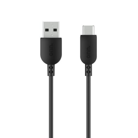 onn. 3' USB-C to USB Cable, Black