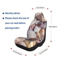 thumbnail image 5 of Honeii Sea Shells for Car Seat Covers Full Set, Seat Covers for Cars, Car Seat Protector Waterproof, Leather Car Seat Cushion-2 PCS, 5 of 9