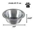 Set of 2 StainlessSteel Dog Bowls Cage, Kennel, and Crate Hanging