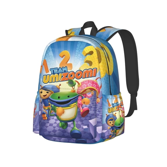 Team Cartoon Umi-zoo-m Backpack Lightweight Casual Backpacks Bags Book Travel Hiking Camping Work 16.9 Inch
