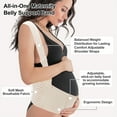 thumbnail image 2 of Unique Bargains Pregnancy Belly Band Belly Band with Adjustable Straps Belly Band for Pregnant Women Maternity Belt Large Skin Color XX Large Skin Color, 2 of 6