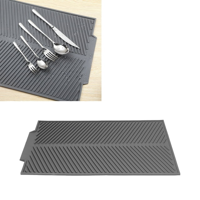 Almohadilla de aislamiento térmico, estera de secado de platos de silicona, estera de drenaje de platos, diseño elevado Jadeshay A
