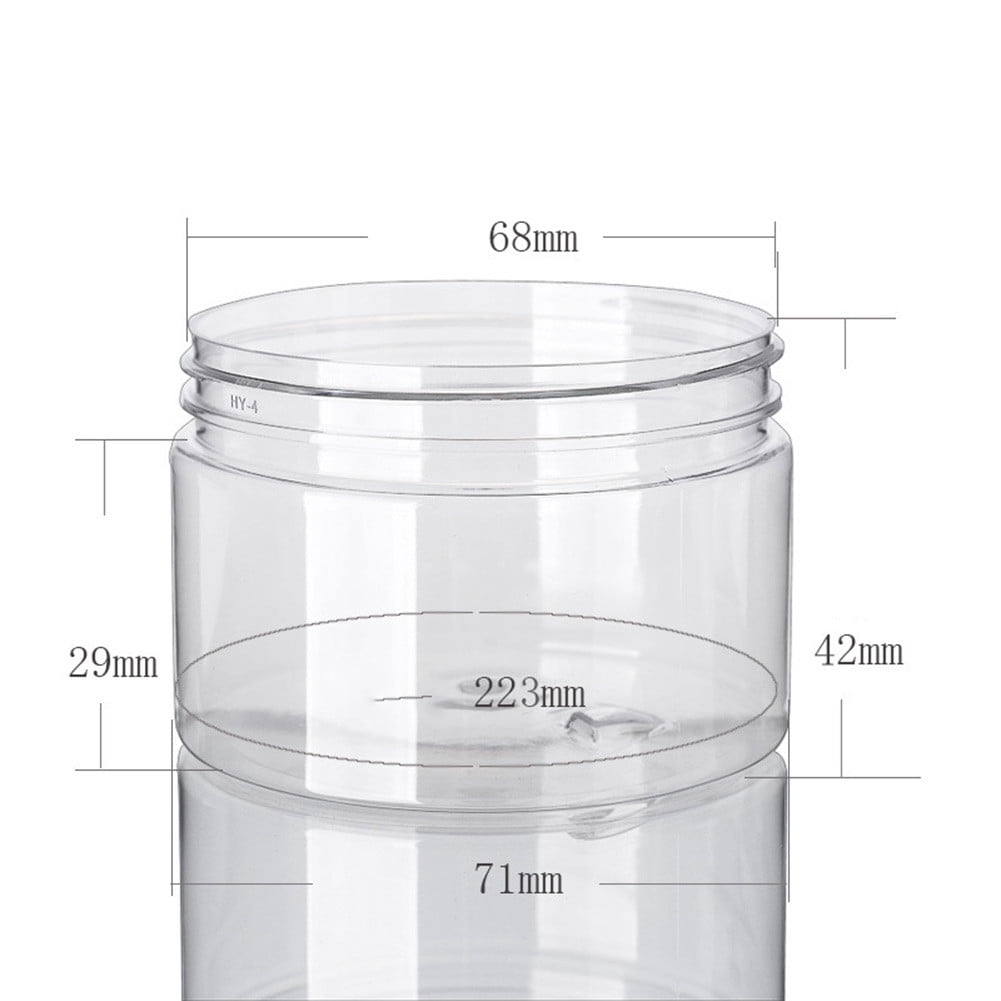 10Pcs Storage Jars Clear Aluminum Cap Cosmetic Food Containers Travel Bottle