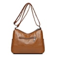 thumbnail image 6 of HYOOG Crossbody Shoulder Bag, Life Style Handbag for Lady, Spacious Interior with Multiple Pockets 10.6"Lx5.1"Wx7.5"H RED, 6 of 9