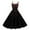 Black, variant on Women's 2026 Dress Square Neck Strapped Swing A Line Sundress Valentine's Day Dresses Red M
