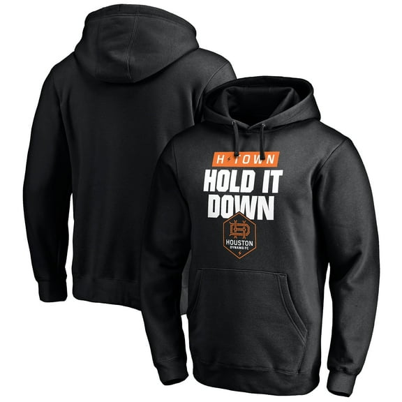 Men's Black Houston Dynamo Hometown Collection H-Town Pullover Hoodie