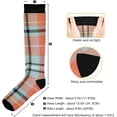 thumbnail image 3 of FREEAMG Buffalo Plaid Compression Socks Women Men Long Stocking (20-30mmHg) Travel Knee High Stockings for Athletic Sports,Running,Cycling,Nursing, 3 of 7