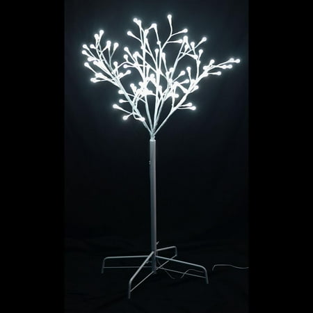 4 Ft Tall Twig Tree With White Trunk And 95 Led Globe Lights Departments