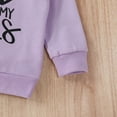 thumbnail image 6 of Toddler Baby Girls Sweatshirts Long Sleeve Letter Prints T Shirt Pullover Clothes Tops for Girls Size 18-24 Months, 6 of 6