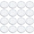thumbnail image 1 of Paquete de 48 tapas de botella giratorias 20/410, tapa de botella dispensadora, 4 estilos, tapas de repuesto de plástico PP para botellas exprimibles, botellas de pegamento, botellas dispensadoras,, 1 of 7