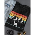 thumbnail image 3 of Dog And Mountains Shaped T-Shirt Women -Smartprints Designs, Female 3X-Large, 3 of 4