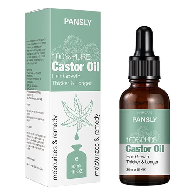 PANSLY aceite de ricino barba pelo ceja crecimiento de pestañas aceite nutritivo Labymos Aceite de castor