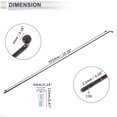 thumbnail image 6 of Unique Bargains 1 Set Universal Bicycle Spokes 13G Bike Wheel Spokes Nipple 45 Steel Black-263mm, 6 of 7