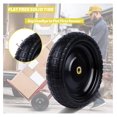 thumbnail image 2 of 13” Flat Wheelbarrow Tires Replacement - (5/8" Bearings,Offset Hub 2.1") Suitable for Lawn & Garden Carts, Hand Trucks, Generators & Easy Installation with Cotter Pins, 2 of 7