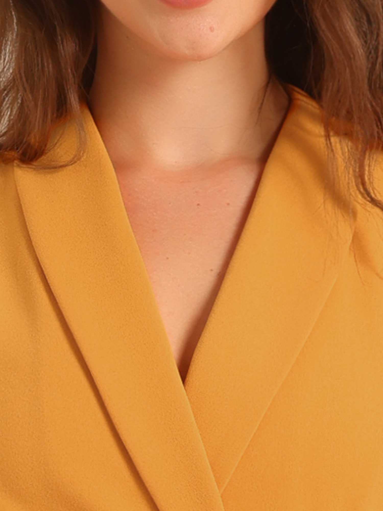DARING DIVA Women's Casual Sleeveless Shawl Collar Office Jumpsuit XL Yellow