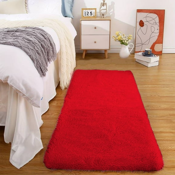 EazyTech Velvet Fleece Bath Mat 40x80cm Super Soft Absorbent Non-Slip Machine Washable Bathroom Rug for Shower Tub Toilet Floor Modern Solid Color