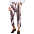 thumbnail image 5 of INSPIRE CHIC Stripe Business Pants for Men's Slim Fit Tapered Dress Pants, 5 of 5