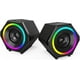 thumbnail image 5 of Altavoces de escritorio con luces de bucle Altavoces estéreo de entrada auxiliar de 3,5 mm para PC MFZFUKR  CZDZ-HQ146, 5 of 5