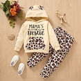 thumbnail image 5 of Girls Fall Winter Hooded Sweatshirt + Print Pants 2PCs Fashion Set, 5 of 9