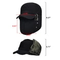 thumbnail image 4 of Gustave Men Women Trapper Hat Warm Windproof Trooper Hat with Ear Flaps Face Warmer Thermal Fur Lined Ski Cap "Navy", 4 of 8