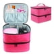 thumbnail image 5 of Bolsa de almacenamiento de esmalte de uñas de doble capa, con divisores ajustables, portátil, 30 rejillas, estuche organizador para secador de uñas, shamjiam Almacenamiento de esmalte de uñas, 5 of 9