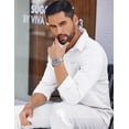 thumbnail image 3 of COOFANDY Men's Wrinkle Free Dress Shirt Slim Fit Lightweight Long Sleeve Button Down Shirt, 3 of 9