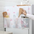 thumbnail image 3 of Refrigerator Fridge Dust-Proof Cover Washing Machine Cover with Storage Pockets Bags Universal Sunscreen Covers Kitchen Christmas Decor, 3 of 4