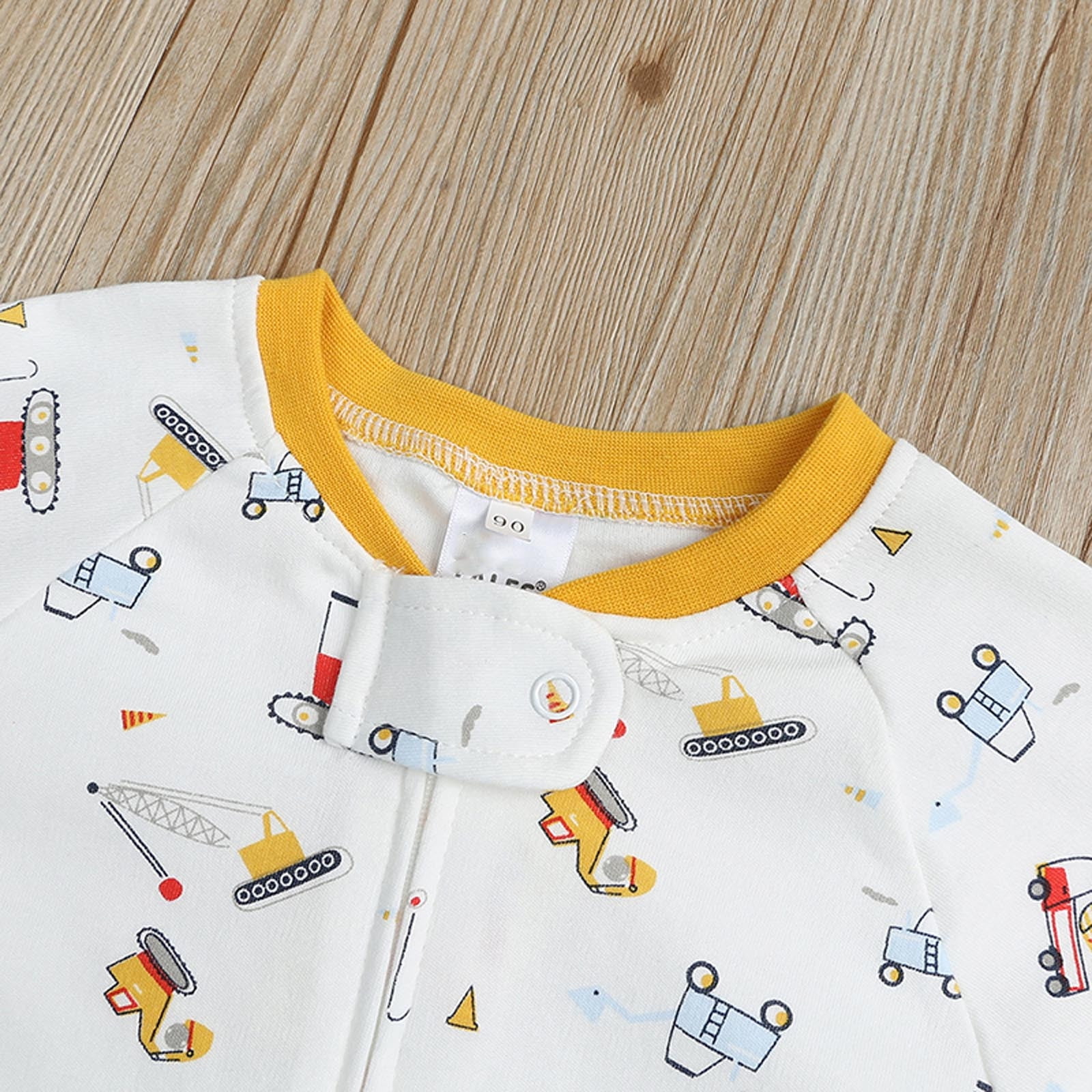 Riecok Girl Baby Clothes Cute and Comfortable Baby Footie for Daily Wear and Photos White -9 Months