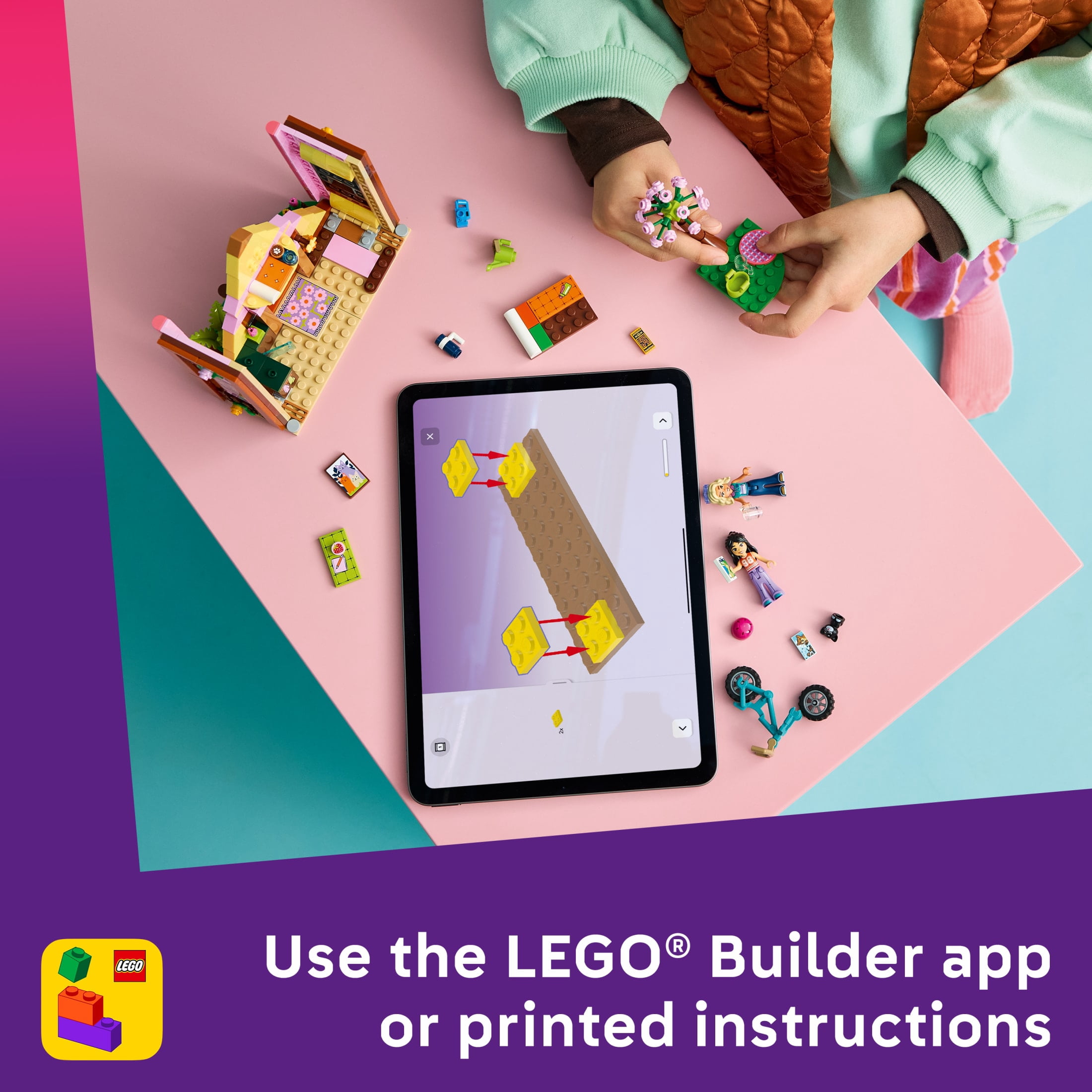 LEGO Friends Nature Glamping Cabin - Building Toy for Girls & Boys, Ages 6+ - Toy Figures & Playset for Kids - Includes 2 Minidolls & a Kitten - Gift for Birthdays - 42682