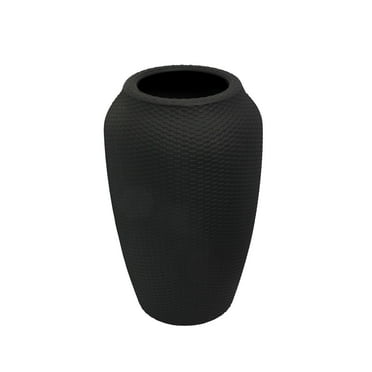 28'' Wicker Planter, Black