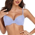thumbnail image 1 of Vedolay Lingerie For Women Plus Size Women's Seamless Wire Free Push-up Bra,Blue S, 1 of 2
